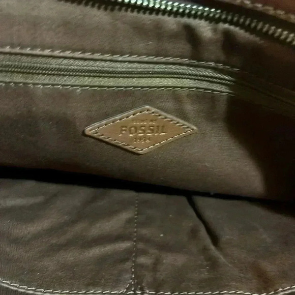 Fossil emma multicolor patch work pebbled tote handbag - Picture 7 of 7